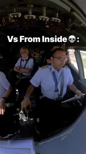 Landing From Outside Vs Inside💀 #aviation #landing #plane #edit #b727 #shorts