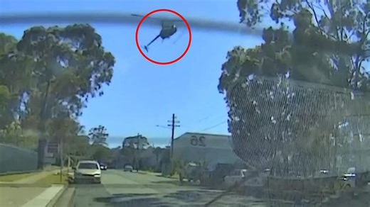 Emergency services respond to helicopter crash in Bankstown airport