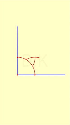 How to construct five angles between right angle 🤯 #howto #tutorial #tips #geometry #shorts