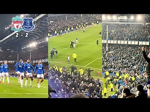 Everton Fans Erupt At Goodison Park As James Tarkowski Scores Dramatic Last Minute Goal vs Liverpool