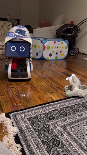 Loona Pet Robot Learns from Astro in Shortsmas Challenge