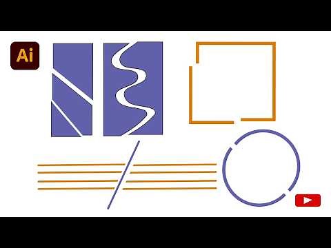 How to Cut Shape , Line or Stroke in Illustrator