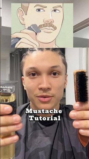 how to line up your mustache at home #mustache #barber #menshair #mengrooming #groomingtips