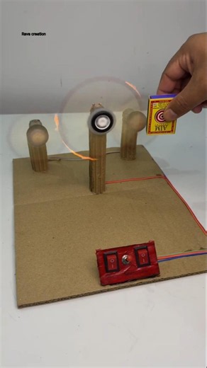 Matches experiment with dc motor #dcmotor​ #diy​ #experiment​ #schoolproject​