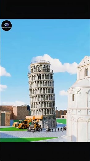 Pisa's Tower Leans Because of This Construction Trick #shorts #history
