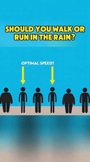 Walk or run in the rain? #debunked #rain #whattodo #intherain TikTok