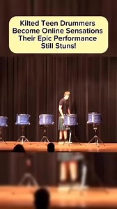 Kilted Teen Drummers Become Online Sensations – Their Epic Performance Still Stuns! | Young at Heart