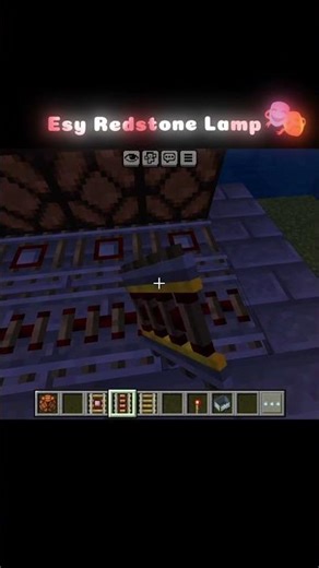Minecraft Easy Redstone Lamp 💡 | No Command | #minecraft #shorts #viral