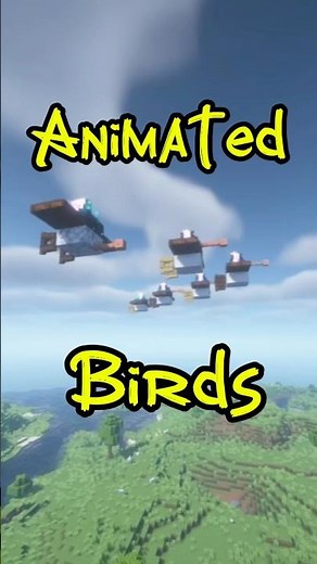 How to Make Animated Birds in Minecraft 😱❤️
