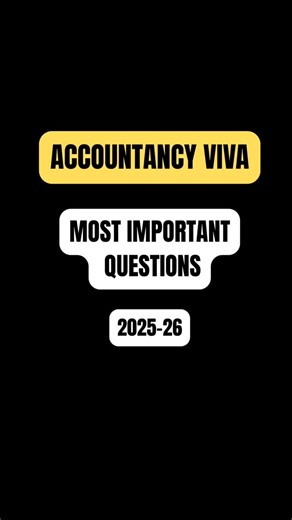 Harshit Chauhan on Instagram: "Accountancy class 12th viva important questions 💯 [ viva, accounts, cbse, study, notes, commerce ] #cbseboardexam #commercestudents #accountancy #cuet"