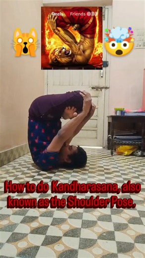 @wolf_warrior_fighting on Instagram: "(day-37) Kandharasana : 🔥🤯🙀 take little help of wall for (sholder pose ) #yoga #fitness #flexibility #fitnessmotivation #wolfwarriorfighting"