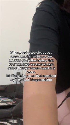 I was literally cussing so loud I woke my mom up 😳 I was freaking out because it wasn’t charging! Ended up rummaging through all of her old laptop chargers to find the right adapter 😩 #collegeproblems