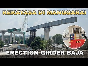 Update on the Construction of the Jakarta LRT Line Phase 1B Velodrome-Manggarai Zone 2 (April 30,...