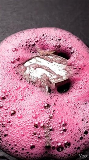 Cleaning Rusty Key With Pink Foaming Spray #automobile #cc #smartphone