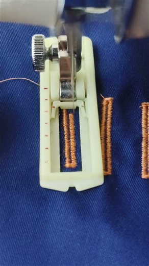 Sewing buttonhole pattern using a semi portable sewing machine #sewing