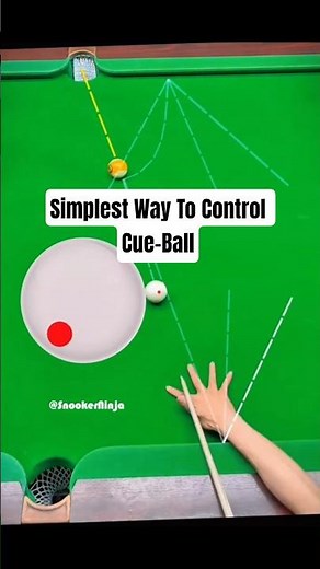 Drill Your Cue‑Ball Control in 15 Seconds #8ballpool #pool #billiards #snooker #trickshots #shorts