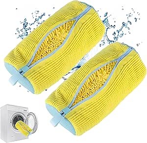 MACTANO Shoe Washing Machine Bag, Sneaker Cleaning Laundry Shoe Bag for Washer Dryer 2PCS