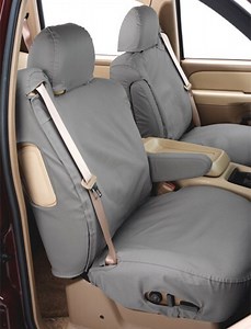 Covercraft Work Truck SeatSaver Custom Seat Covers - Front - Gray Covercraft Car Seat Covers SS2412P