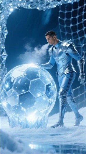 🧊 Ice Warrior Ronaldo ❄️⚽ #shorts #football