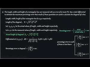 Approximation using total differential - Problem 1 | Approximations | Calculus