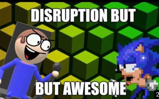 Disruption but Dave and（Dorkly）Sonic sing it - FNF Dave & Bambi