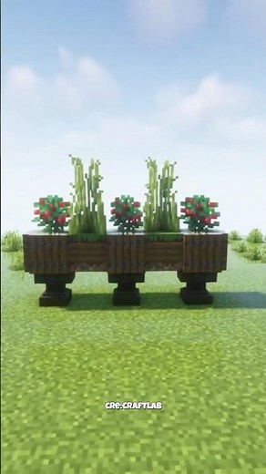 The perfect flower planter for your Minecraft builds! #minecraft #minecraftbeauty #minecraftbuilding