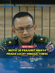 1.7M views · 27K reactions | Kadispenad Ungkap Hal Ini, Motif 20 Prajurit 4n!4y4 Prada Lucky Hingga T3w4s Editor Video: Abdan Syakuro #pradalucky #kadispenad #TNIAD | Tribun Medan | Facebook