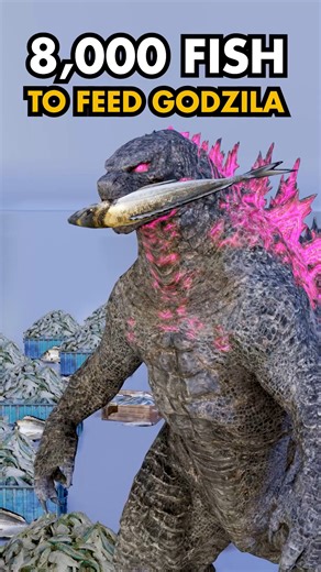 71K views · 727 reactions | 8,000 Fish to feed Godzilla #godzilla #seacreatures #mythicalcreatures | Weird Data | Facebook