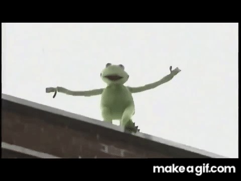 Kermit Falling Off A Building on Make a GIF