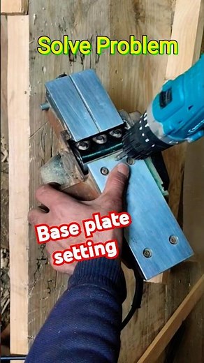 Planer Base plate setting #diy #wood #woodplaner #woodworking #electricplaner