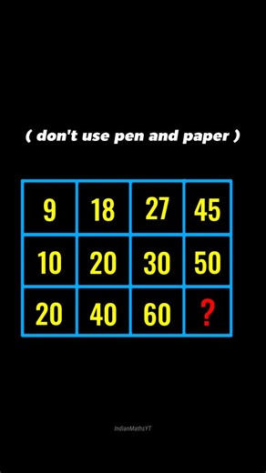 Indian Maths | Can you solve it? Follow for more. #maths #reasoning | Instagram