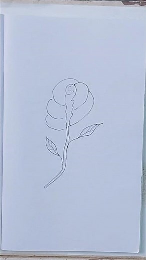 How to Draw a Stunning Rose | how to draw Rose flower | Rose drawing | easy rose drawing | #Rose
