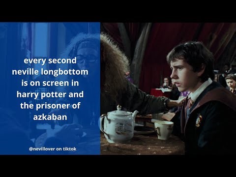 every second neville longbottom is on screen in harry potter and the prisoner of azkaban