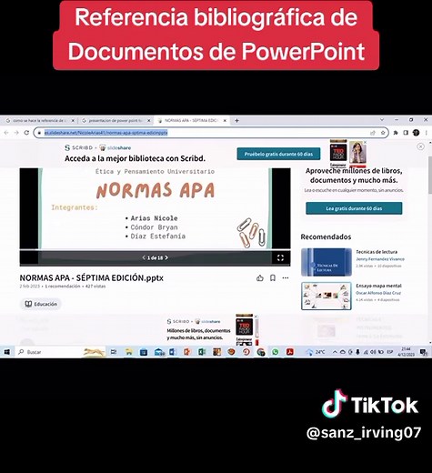 Cómo realizar referencias bibliográficas en PowerPoint