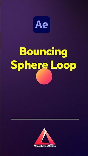 Bouncing Sphere Loop in After Effects | Tutorial
