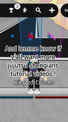 Jujustu shengians Roblox moveset block tutorial