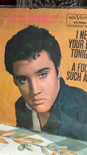 My Elvis 45 picture sleeves #vinyl #33rpm #elvis #nowplaying #vintagemusic #vintagevinyl #elvisvinyl