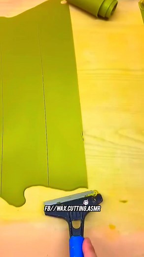 85K views · 177 reactions | Satisfying wax Cutting ✨ Clean cuts. Pure satisfaction. ✂️️ #WaxSlice #SatisfyingWax #CalmCuts #ASMRWaxCutting #SmoothSlices #ReelsASMR #GlobalSatisfyingVideo #ASMRTrend #RelaxingReels #OddlyCalming #ReelsForYou #TrendingReels #ViralReels2025 #SatisfyYourMind #SoothingContent | Wax Cutting ASMR | Facebook