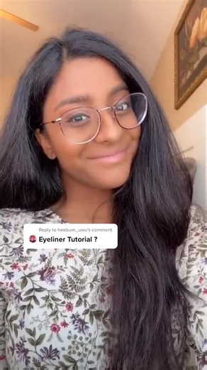 Indian Girl's Eyeliner Tutorial with Thin Line Technique