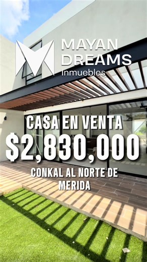 Casa en venta $2,830,000 3 habitaciones 2.5 baños conkal al norte de merida #casa #bienesraices #realestate #casaenventa #inmuebles #inmobiliaria #ventadecasas #ventadecasa #asesorinmobiliario #realtor #home #inmueble #agenteinmobiliario