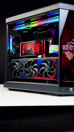លំដាប់ឈុត Hyte Y70 សម្រាប់ 4K Gaming Performance ទាំងស្រស់ស្អាត គុណភាពនិង Performance 🏎️🔥 #hyte #rog #gamingpc #fypシ