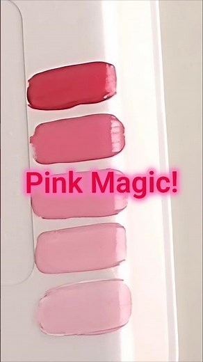 4 Shades of Pink Using Only Red + White 🎨