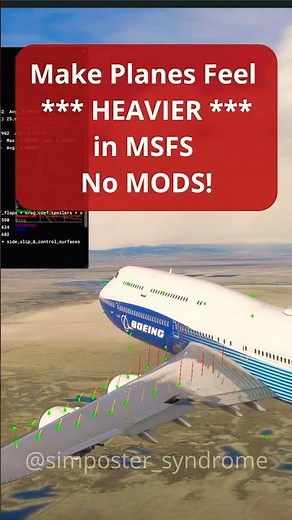 Make MSFS Feel HEAVIER! No MODs! #microsoftflightsimulator #msfs2020 #tutorial #aviation #boeing747