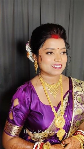 A stunning Bengali Reception Makeup Transformation with soft glam and flawless finish 💄👰