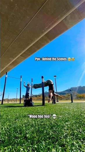 Behind the Scenes 🤓💀🎞️ #bloopers #funny #calisthenics #fitness #practice #shorts #progress