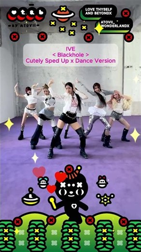 IVE (아이브) Cool Pretty Members Dancing [ Blackhole ] Title Song Sped Up Cute Version At MV Set 😊