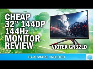 Cheap 32" 1440p 144Hz Gaming Monitor: Viotek GN32LD Review