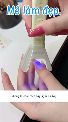 How to use a nail curing lamp to create various nail designs 🥰