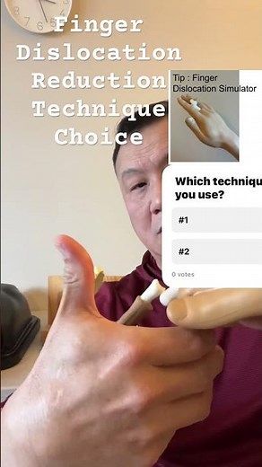 How to Reduce Dislocated Finger! New way to practice reduction technique without risk!