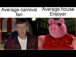 Average Fan vs Average Enjoyer | (Roblox Piggy Meme)